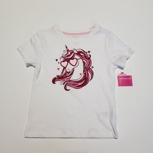 Girls Unicorn T-shirt.